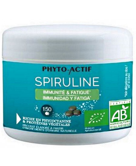 Spiruline bio 100% naturelle Immunité 150 comprimés Phyto-Actif fatigue passagère Espritphyto Spiruline bio 100% naturelle Immunité 150 comprimés Phyto-Actif fatigue passagère Espritphyto