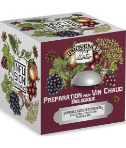 Préparation pour vin chaud cube 24 sachets Provence D'Antan boite métal Espritphyto