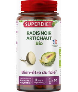 Radis noir Artichaut Bio 90 gélules Super Diet fonction hépatique Espritphyto
