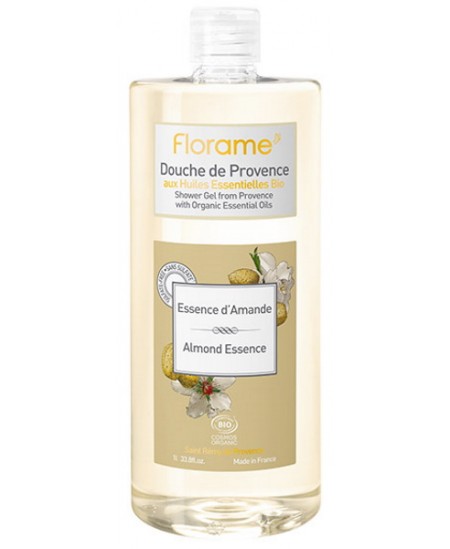 Gel douche de Provence Essence d'Amande 1 L Florame gel douceur Espritphyto