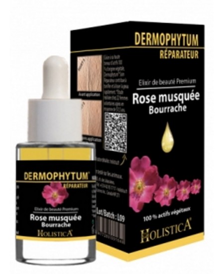 Dermophytum Elixir de beauté Réparateur Rose musquée Bourrache 15ml Holistica Anti-âge Espritphyto Dermophytum Elixir de beauté Réparateur Rose musquée Bourrache 15ml Holistica Anti-âge Espritphyto