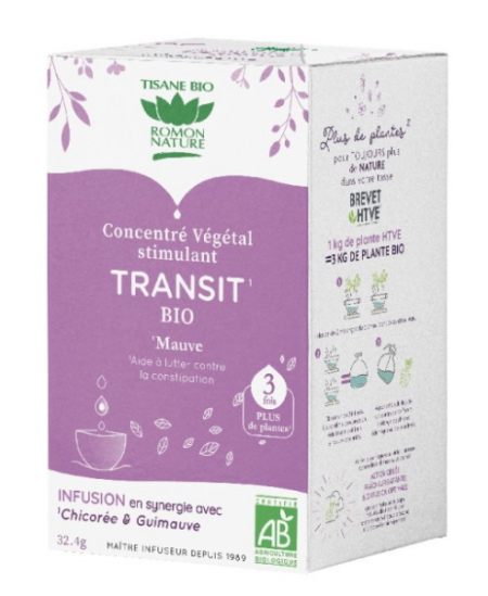 Tisane concentré végétal Transit Bio 18 sachets Romon Nature Digestion transit Espritphyto Tisane concentré végétal Transit Bio 18 sachets Romon Nature Digestion transit Espritphyto