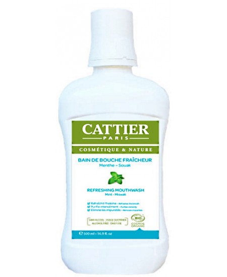 Cattier - Bain de bouche fraicheur - 500 ml Cattier - Bain de bouche fraicheur - 500 ml