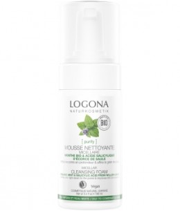 Logona - Mousse nettoyante menthe bio / acide salicylique 100 ml