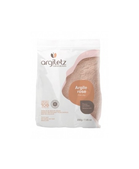 Argiletz - Argile rose ultra ventilée peaux sensibles 200gr Argiletz - Argile rose ultra ventilée peaux sensibles 200gr