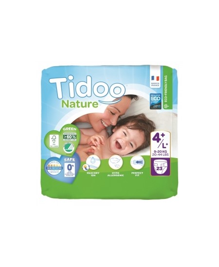 Tidoo - 23 Couches Single Pack (T4+/L+) 9/20kg x23 Tidoo - 23 Couches Single Pack (T4+/L+) 9/20kg x23