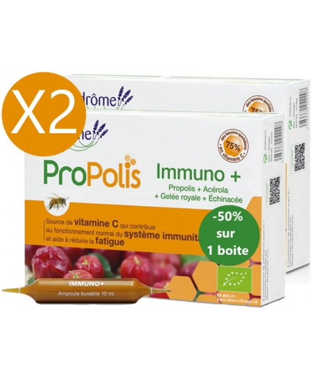 Ladrôme - duo Immuno Plus 2 x 20 ampoules le 2ème à 50% défenses fatigue Espritphyto Ladrôme - duo Immuno Plus 2 x 20 ampoules le 2ème à 50% défenses fatigue Espritphyto