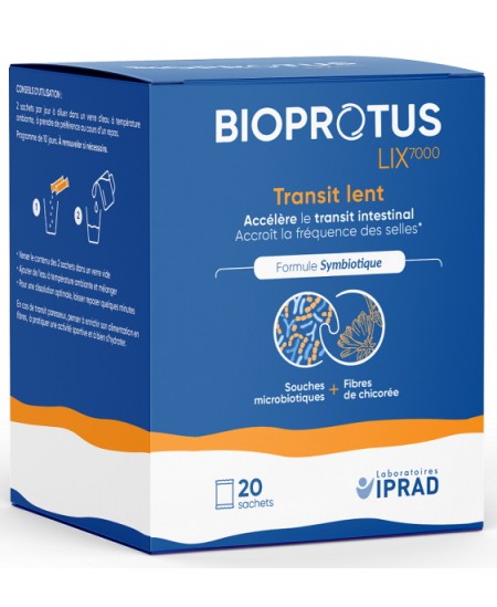 Laboratoire Carrare - Bioprotus Lix7000 20 sachets accélérer la fréquence des selles Espritphyto Laboratoire Carrare - Bioprotus Lix7000 20 sachets accélérer la fréquence des selles Espritphyto