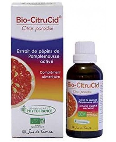 Phytofrance - Bio Citrucid Extrait de pépins de pamplemousse 50 ml