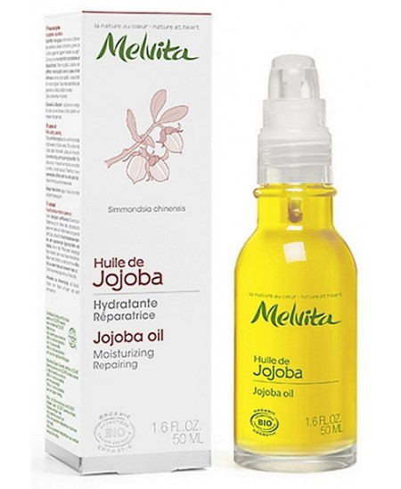 Huile de Jojoba Hydratante Réparatrice 50 ml Melvita Cire SIMMONDSIA CHINENSIS Espritphyto