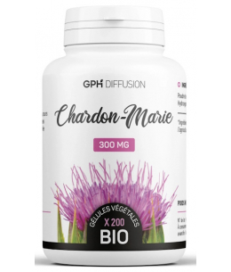 Chardon Marie Bio - 200 gélules - GPH Diffusion foie digestion Espritphyto