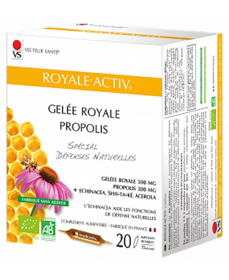 Vecteur Santé - Royale Activ 20 ampoules de 10ml défenses vitalité résistance Espritphyto Vecteur Santé - Royale Activ 20 ampoules de 10ml défenses vitalité résistance Espritphyto
