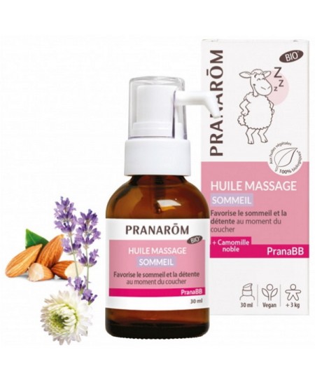Pranarôm - Huile de massage Sommeil bio PRANABB 30ml coucher de bébé serein Espritphyto Pranarôm - Huile de massage Sommeil bio PRANABB 30ml coucher de bébé serein Espritphyto