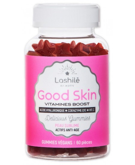 Lashilé Beauty - Good Skin Acide Hyaluronique goût Fraise candy 60 gummies Lashilé Beauty - Good Skin Acide Hyaluronique goût Fraise candy 60 gummies