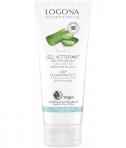Logona - Gel nettoyant revitalisant Aloe vera bio et Rose de Damas bio - 100 ml