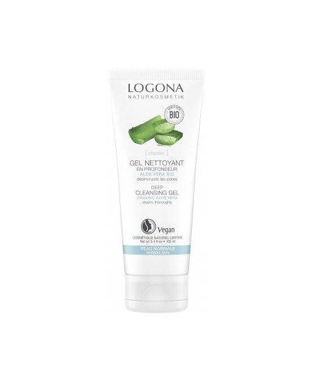 Logona - Gel nettoyant revitalisant Aloe vera bio et Rose de Damas bio - 100 ml Logona - Gel nettoyant revitalisant Aloe vera bio et Rose de Damas bio - 100 ml