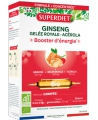 Ginseng Gelée Royale Acérola bio 20 ampoules de 15ml Super Diet Tonus anti-stress Espritphyto