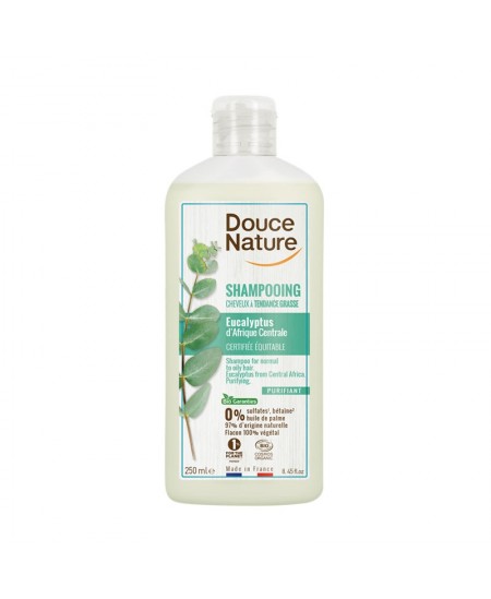 Douce Nature - Shampooing Cheveux Gras Eucalyptus bio - 250 ml Douce Nature - Shampooing Cheveux Gras Eucalyptus bio - 250 ml