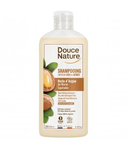 Douce Nature - Shampooing Huile d'Argan cheveux secs abîmés - 250 ml