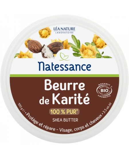 Natessance - Beurre de Karité BIO 100 gr Butyrospermum parkii (shea) butter Espritphyto Natessance - Beurre de Karité BIO 100 gr Butyrospermum parkii (shea) butter Espritphyto