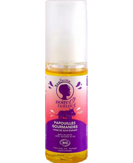 Noire O Naturel - Huile de soin Enfant Corps Cheveux Massage Papouilles Gourmandes - 50 ml Noire O Naturel - Huile de soin Enfant Corps Cheveux Massage Papouilles Gourmandes - 50 ml