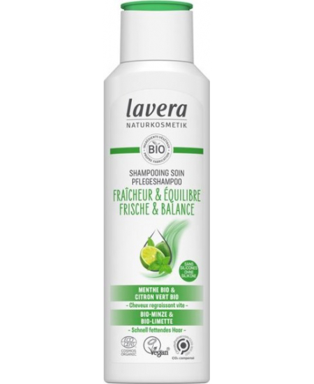 Shampooing fraicheur & équilibre - 200 ml - Lavera Espritphyto racines grasses