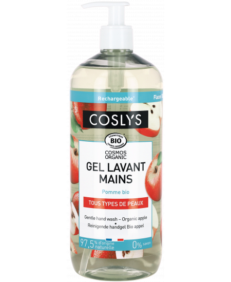 Coslys - Gel lavant mains Pommes bio - 1 L Coslys - Gel lavant mains Pommes bio - 1 L