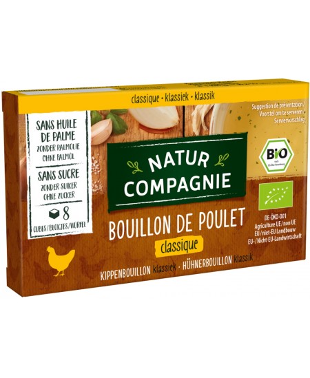 Natur Compagnie - Bouillon cube de poulet - 88 gr Natur Compagnie - Bouillon cube de poulet - 88 gr