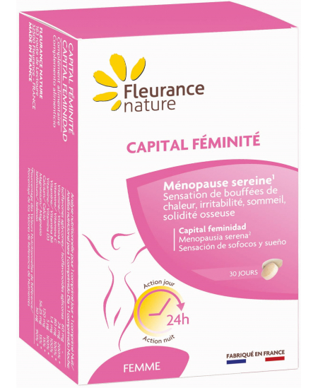 Capital Féminité - 60 comprimés - Fleurance Nature ménopause Espritphyto Capital Féminité - 60 comprimés - Fleurance Nature ménopause Espritphyto
