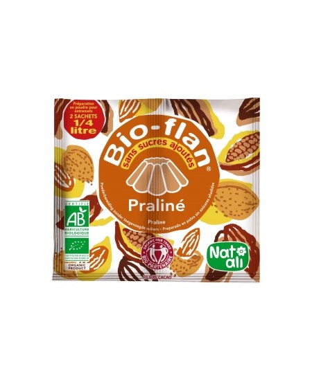 Natali - Bioflan Praliné sans sucres ajoutés 10gr Natali - Bioflan Praliné sans sucres ajoutés 10gr