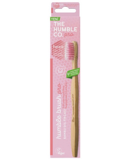 Humble Brush - Brosse à dents adultes Rose Soft 15gr