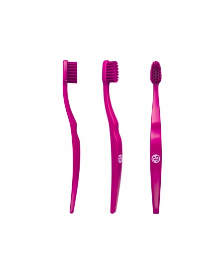 Bio Brush - Brosse à dents medium souple écologique enfant ROSE x1
