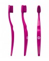 Bio Brush - Brosse à dents medium souple écologique enfant ROSE x1