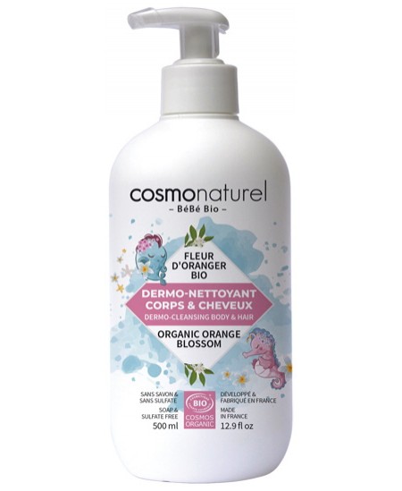 Bebe Bio - Dermo nettoyant bébé cheveux et corps bébé Fleur d'Oranger - 500 ml Bebe Bio - Dermo nettoyant bébé cheveux et corps bébé Fleur d'Oranger - 500 ml