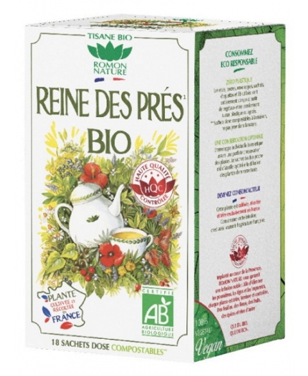 Tisane Reine des Prés bio - 18 sachets - Romon Nature articulations refroidissements Espritphyto