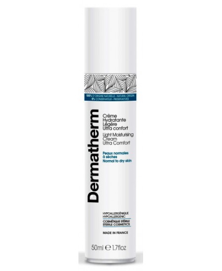 Dermatherm Crème hydratante légère ultra confort 50 ml peaux sensibles et allergiques Espritphyto Dermatherm Crème hydratante légère ultra confort 50 ml peaux sensibles et allergiques Espritphyto