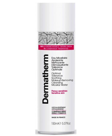 Dermatherm Eau micellaire apaisante nettoyante démaquillante tolérance optimale 150ml peaux atopiques Espritphyto Dermatherm Eau micellaire apaisante nettoyante démaquillante tolérance optimale 150ml peaux atopiques Espritphyto