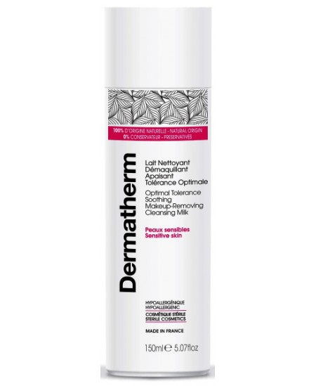Dermatherm - Lait nettoyant démaquillant apaisant tolérance optimale - 150ml peaux sensibles espritphyto Dermatherm - Lait nettoyant démaquillant apaisant tolérance optimale - 150ml peaux sensibles espritphyto