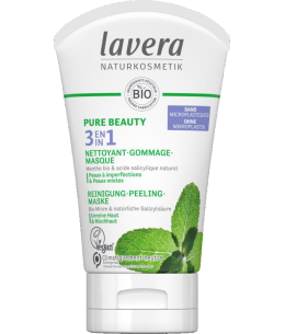 Lavera - Pure Beauty 3 en 1 Nettoyant Gommage Masque Bio - 125 ml