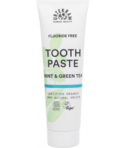 Dentifrice Thé vert Menthe - 75 ml - Urtekram hygiène bucco dentaire protecteur des gencives Espritphyto