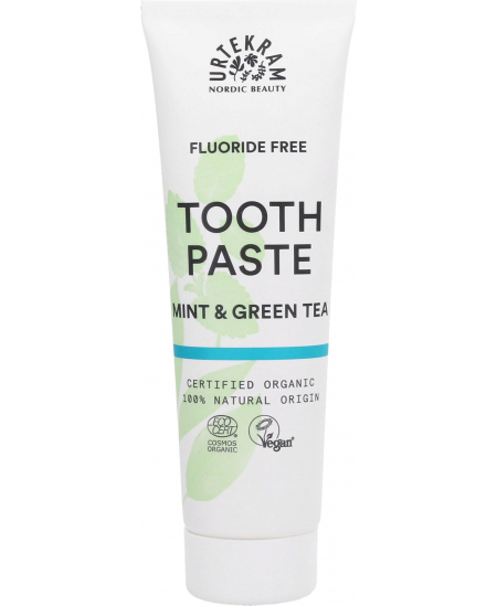 Dentifrice Thé vert Menthe - 75 ml - Urtekram hygiène bucco dentaire protecteur des gencives Espritphyto Dentifrice Thé vert Menthe - 75 ml - Urtekram hygiène bucco dentaire protecteur des gencives Espritphyto