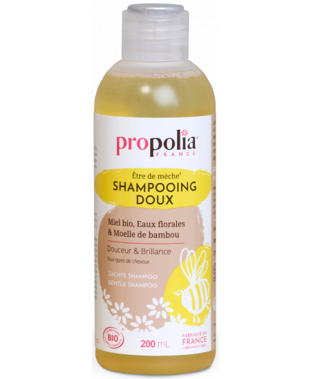 Propolia - Shampooing Doux Bio être de mèche Miel et Bambou - 200 ml