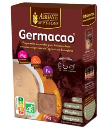 Abbaye de Sept Fons - Germacao Petit déjeuner au cacao - 250 gr Abbaye de Sept Fons - Germacao Petit déjeuner au cacao - 250 gr