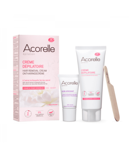 Acorelle - Crème Dépilatoire Visage et Zones sensibles - 75 ml