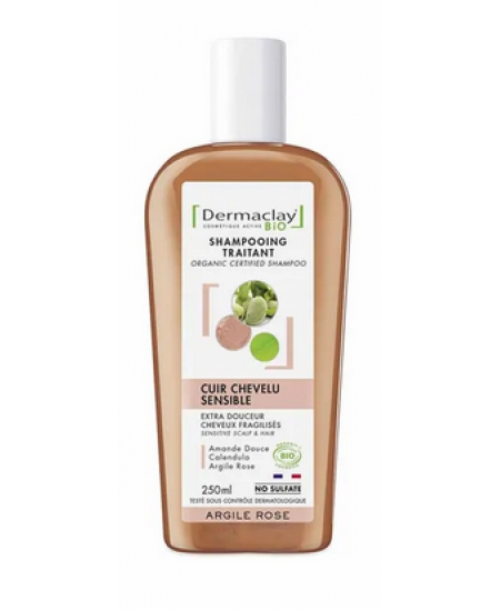 Dermaclay - Shampoing bio Extra douceur Cheveux Fragiles Et Délicats - 250ml