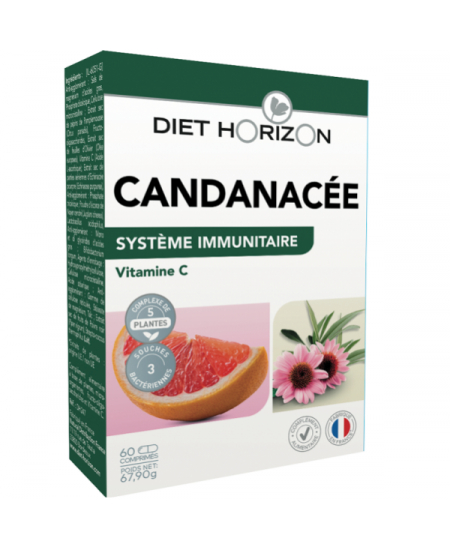 Candinacée Solution Candida - 60 comprimés - Diet Horizon contre les candidas Espritphyto Candinacée Solution Candida - 60 comprimés - Diet Horizon contre les candidas Espritphyto