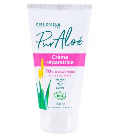 Crème Réparatrice Pur Aloé 70% - 150 ml - Pur Aloé aloe vera amande douce Espritphyto Crème Réparatrice Pur Aloé 70% - 150 ml - Pur Aloé aloe vera amande douce Espritphyto