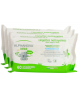 Lot de 3 X 72 Lingettes Coton Biodégradables Amande - Alphanova