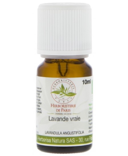 Herboristerie de Paris - Huile essentielle de LAVANDE VRAIE BIO - 10ml