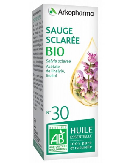 Huile Essentielle de Sauge Sclarée bio 5ml - Arkopharma feminin Espritphyto Huile Essentielle de Sauge Sclarée bio 5ml - Arkopharma feminin Espritphyto